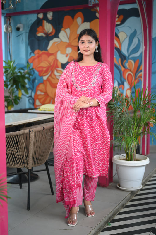 Gulaab Cotton Printed Suit Set