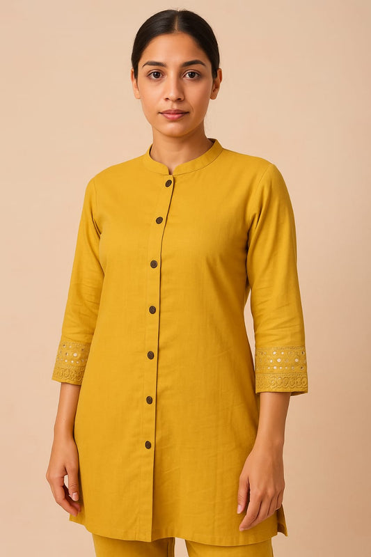 Yellow Kurta Pant Set